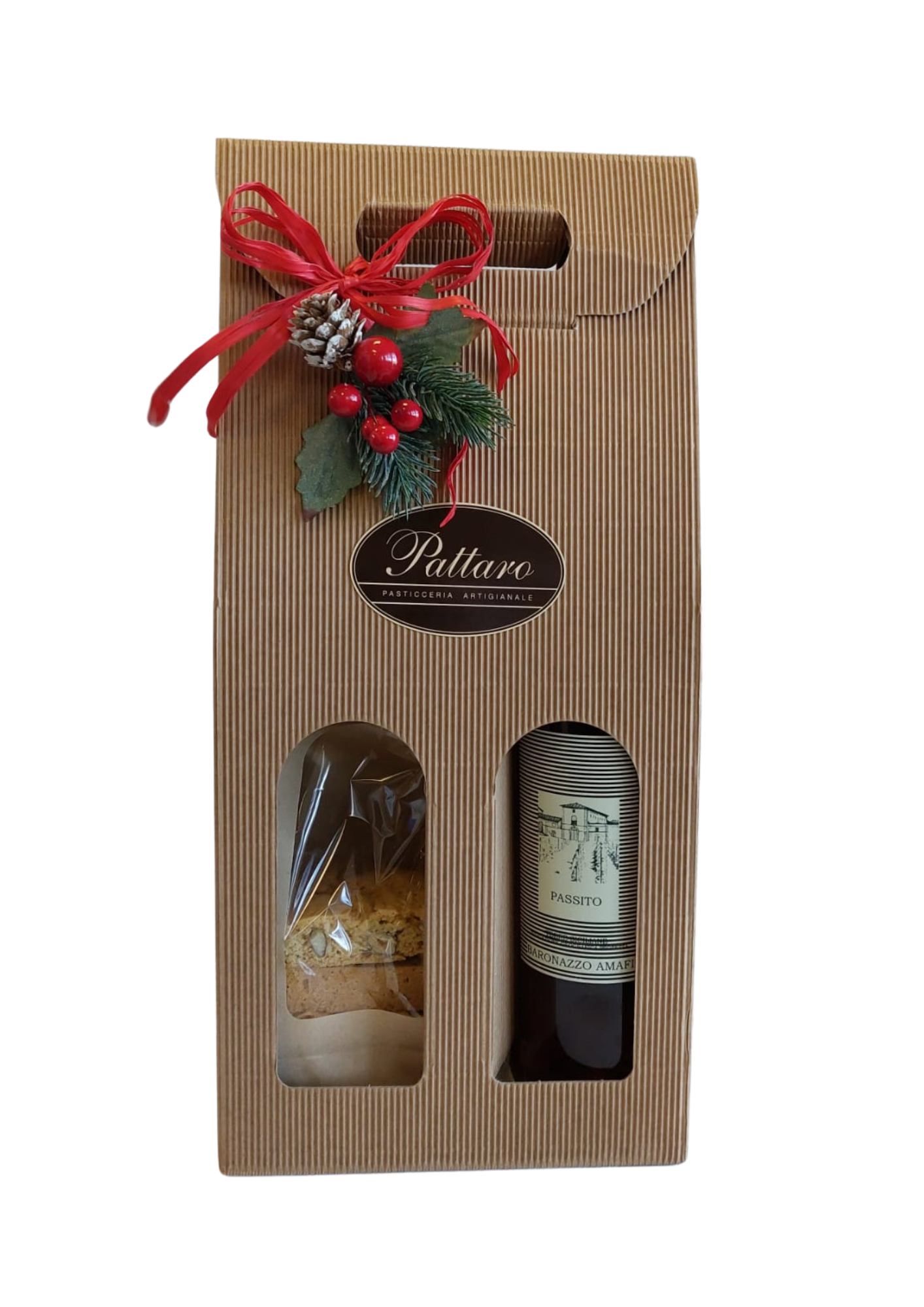 Scatola Regalo - Passito e Biscotti alle Mandorle