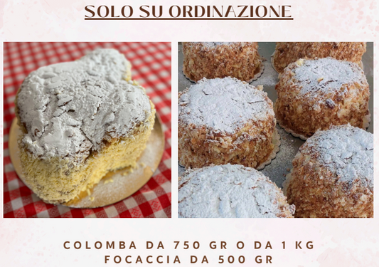 FOCACCIA O COLOMBA FARCITA - RITIRO IN NEGOZIO SABATO 4 APRILE - MATTINO